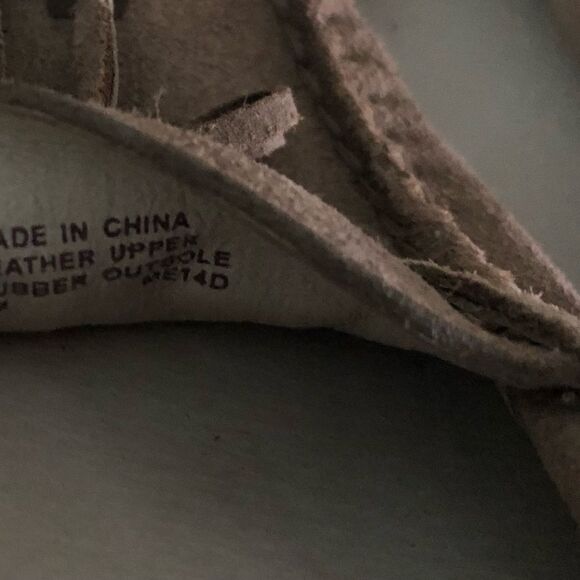 Michael Kors Leather Suede Loafers Tan Size 6 - Picture 3 of 4